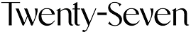 Twenty-seven - logo