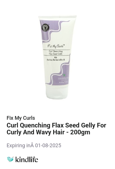 Fix My Curls : Curl Quenching Flax Seed Gelly For Curly And Wavy Hair ...