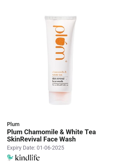 Plum Plum Chamomile & White Tea SkinRevival Face Wash