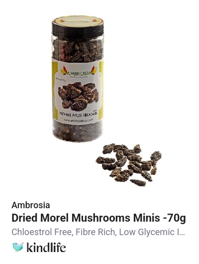 Ambrosia: Dried Morel Mushrooms Minis -70g