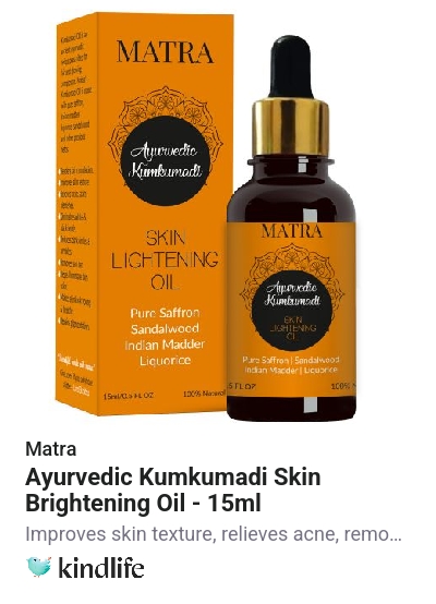 Matra: Ayurvedic Kumkumadi Skin Lightening Oil - 15ml