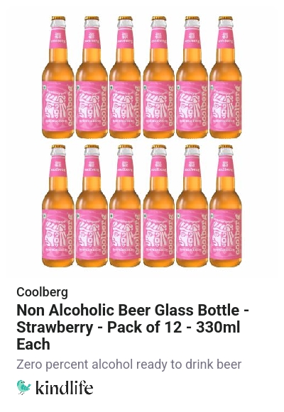 Coolberg: Non Alcoholic Beer Glass Bottle - Strawberry - Pack of 12 ...