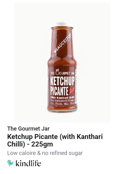 The Gourmet Jar Ketchup Picante (with Kanthari Chilli) 225gm