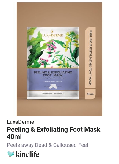 LuxaDerme Peeling & Exfoliating Foot Mask 40ml