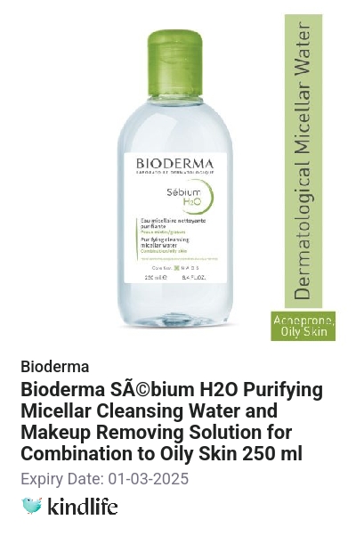 Bioderma: Sébium H2O Purifying Micellar Cleansing Water and Makeup ...