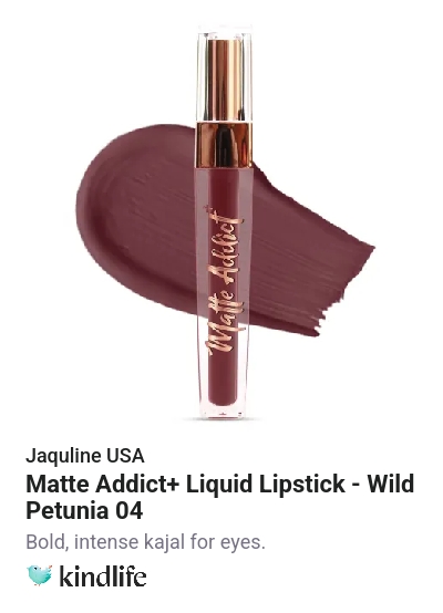 Jaquline USA: Matte Addict+ Liquid Lipstick - Wild Petunia 04