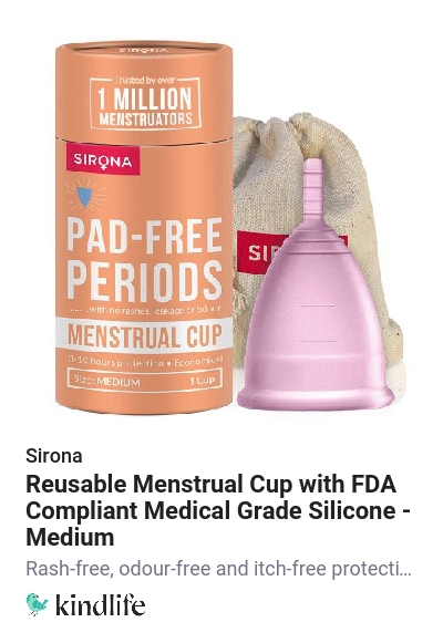 Sirona: Reusable Menstrual Cup with FDA Compliant Medical Grade ...