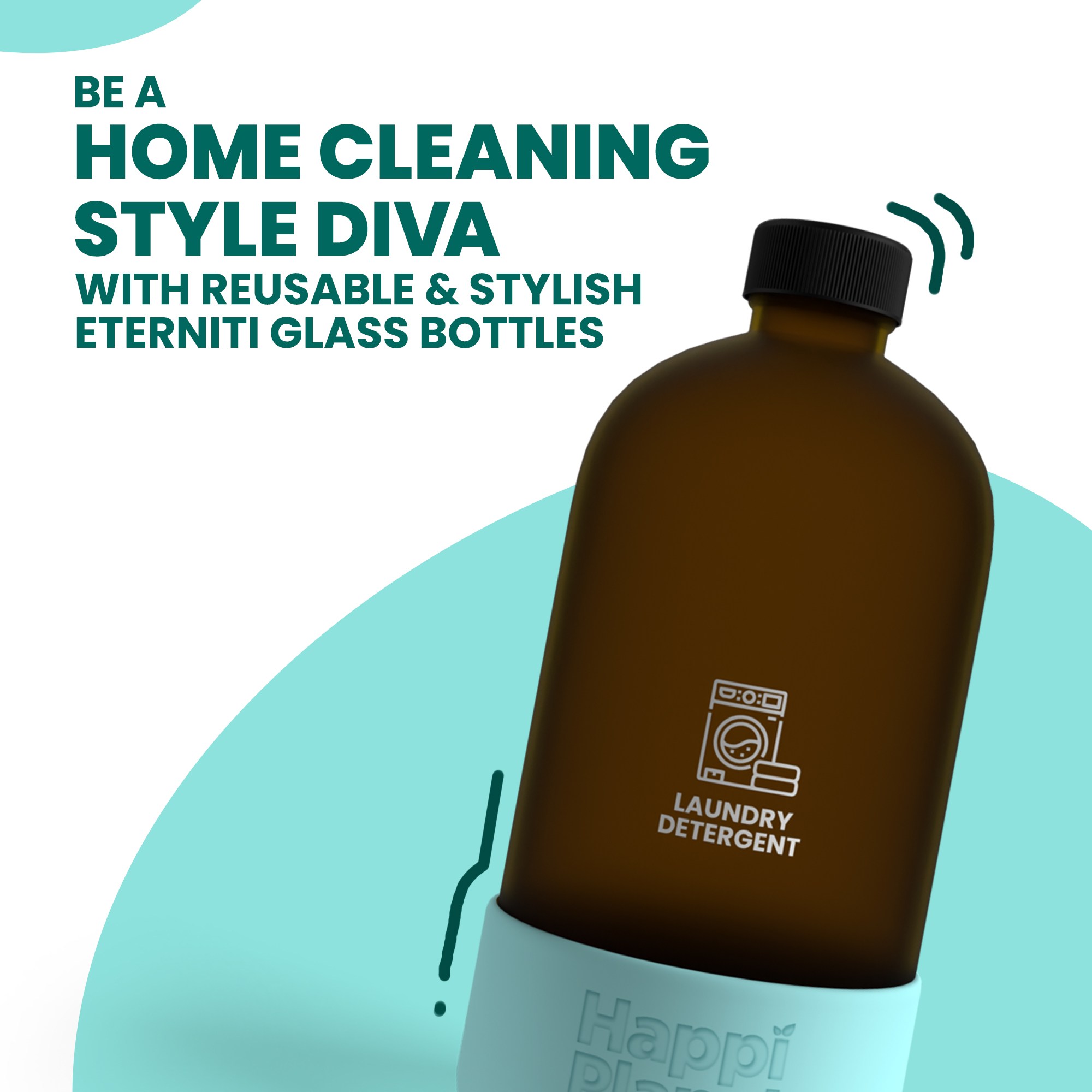 Happi Laundry Liquid Detergent Kit 1 Litre