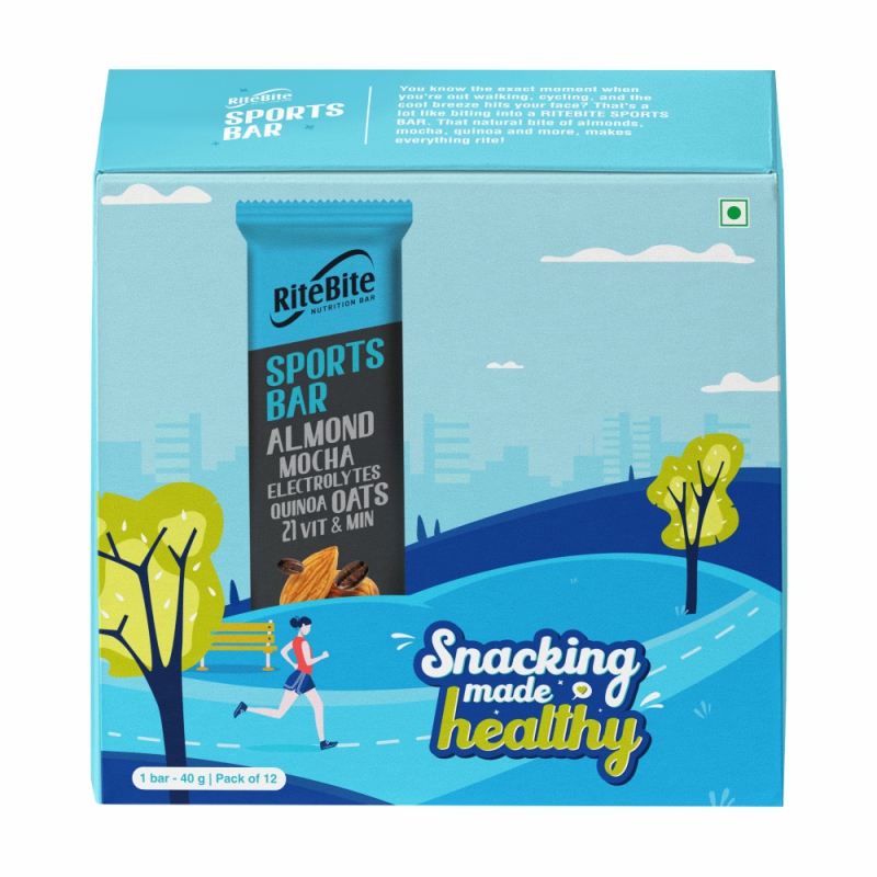 RiteBite Max Protein: Sports Bar [Pack of 12] - 480gm