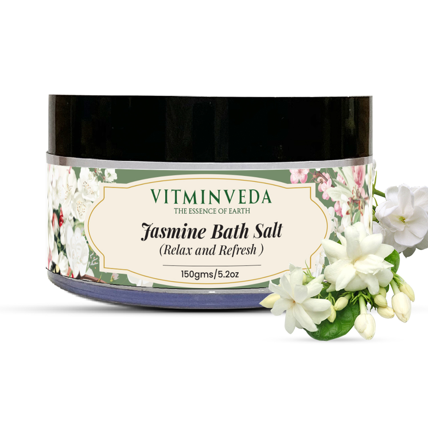VITMINVEDA: Natural Jasmine Bath Salt - 150 gm