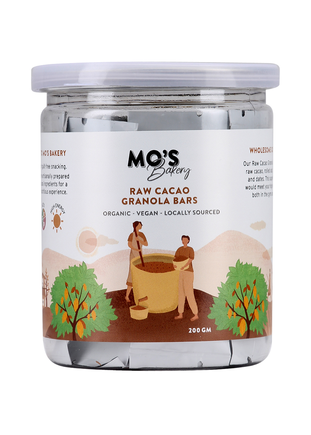 Raw Cacao Granola Bars - 200g
