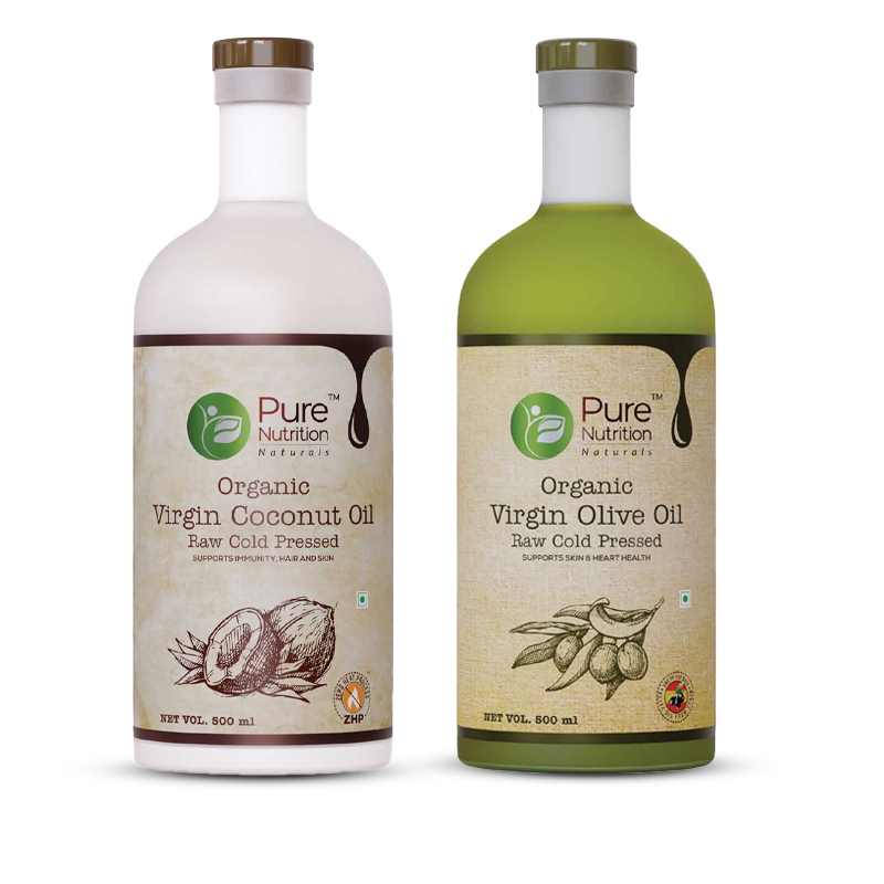 Pure Nutrition Vital Raw Cold Pressed Virgin Olive Oil, For Skin & Hair -  250ml