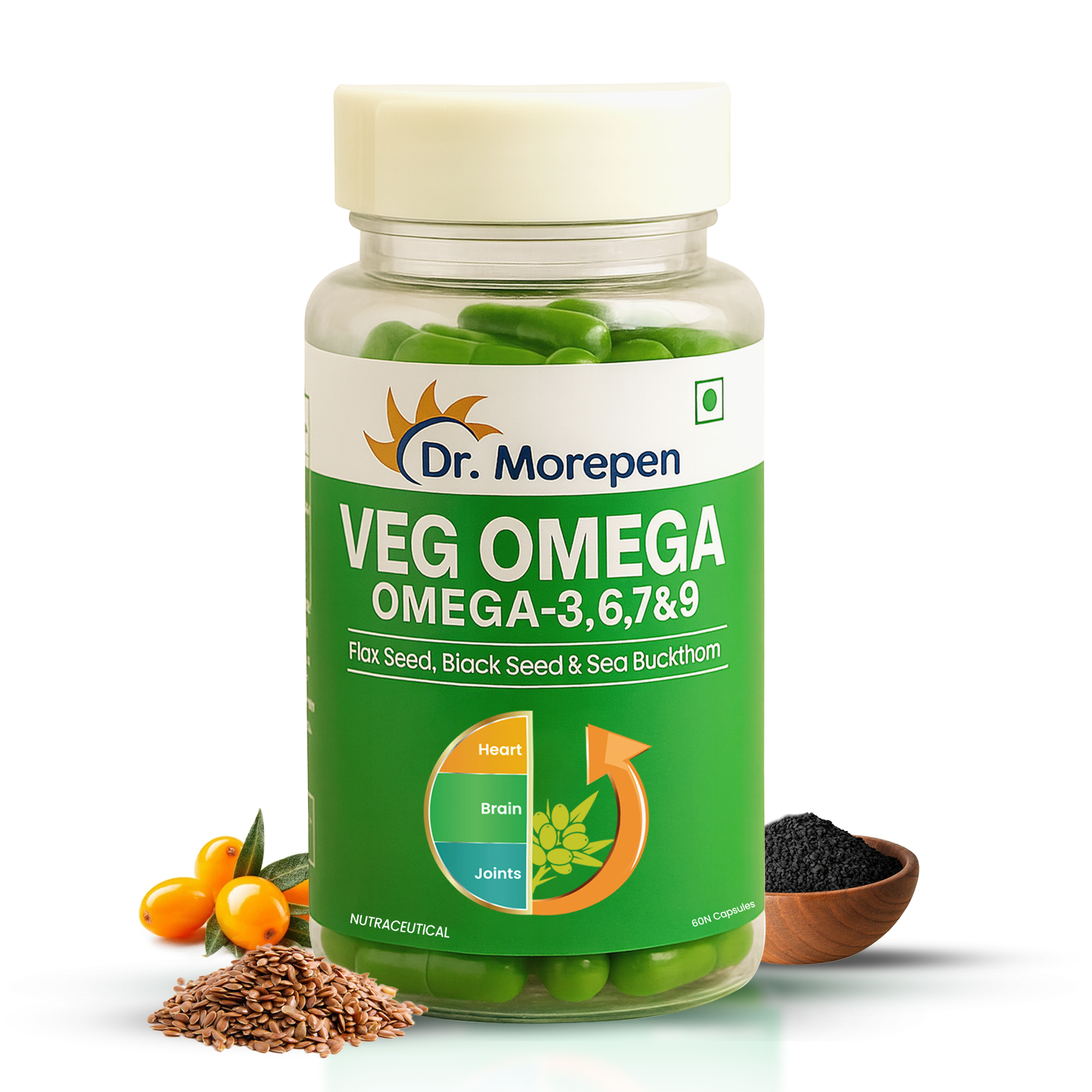 Omega 3 6 7 9 Vegetarian Capsules 500mg - 60 Tablets