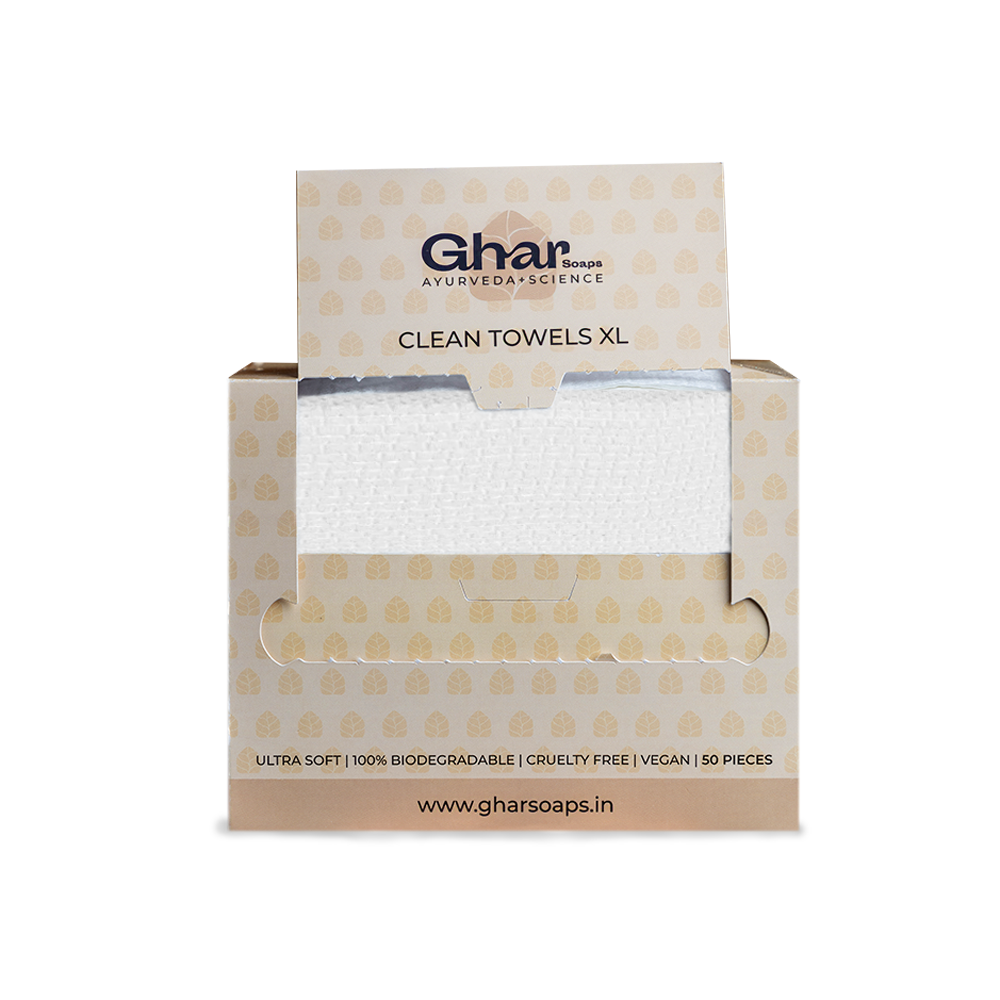 Clean Skin Club Clean Towels XL 100% Biodegradable Face Towel Wipes 50  Count