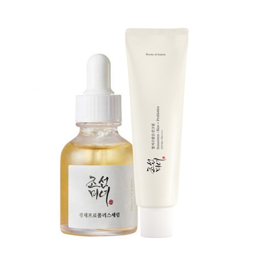 Combo of Relief Sun : Rice + Probiotics (SPF50+ PA++++) - 50ml & Glow Serum : Propolis + Niacinamide- 30ml