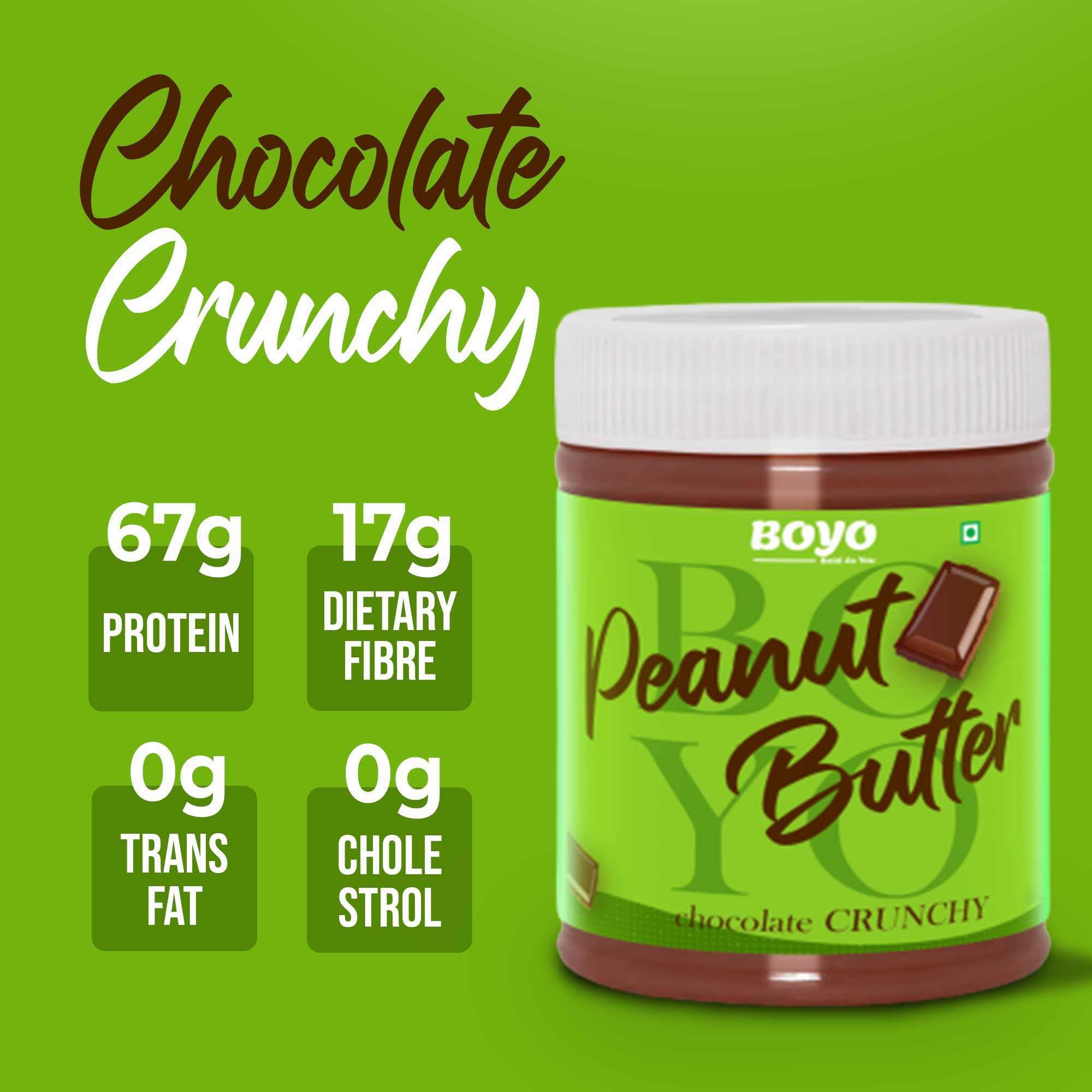 YogaBar: Crunchy Dark Chocolate Peanut Butter - Pack of 2 - 1 Kg each