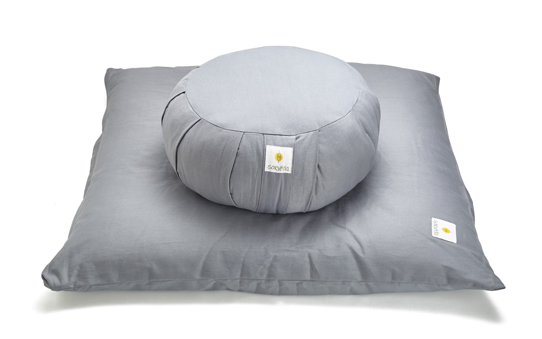 Sarveda: Zafu & Zabuton Meditation Cushion Combo - Grey