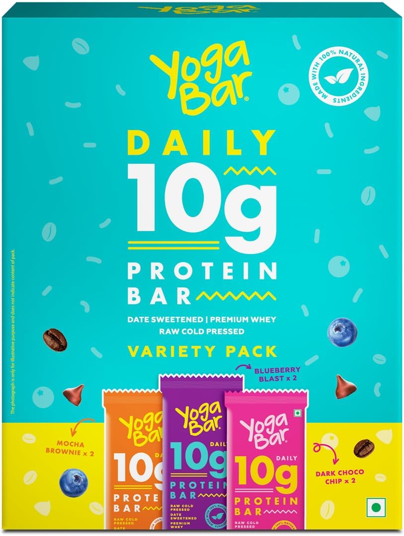 Protein, Variety Pack Protein Bar 20gm Pack of 6
