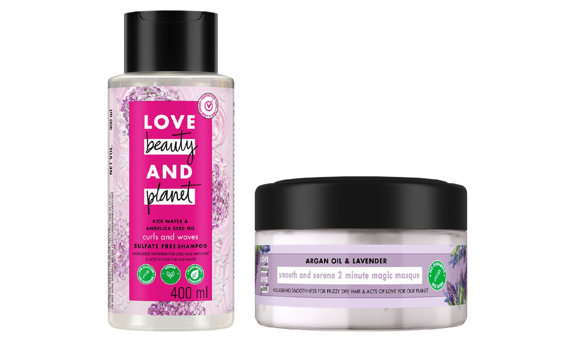 Love Beauty And Planet: Hair Mask & Shampoo Combo