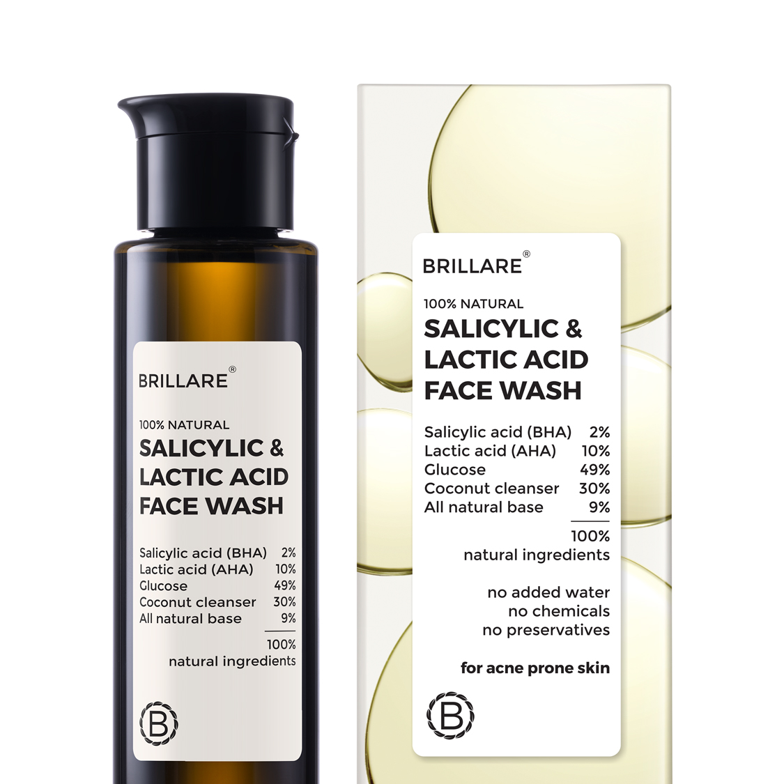 Salicylic Lactic Acid Face Wash - 100ml
