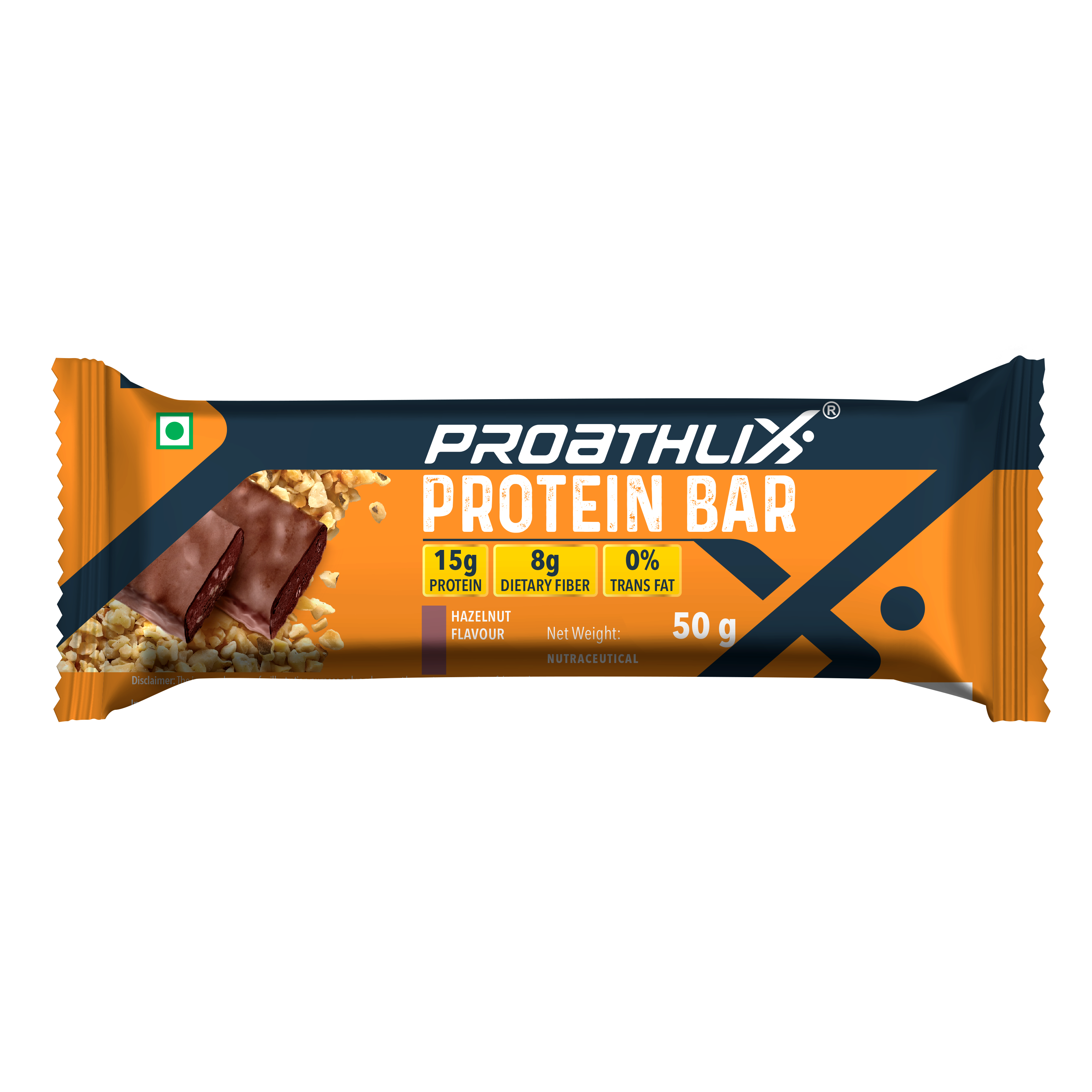 Proathlix Protein Bar Hazelnut 50gm Pack of 12