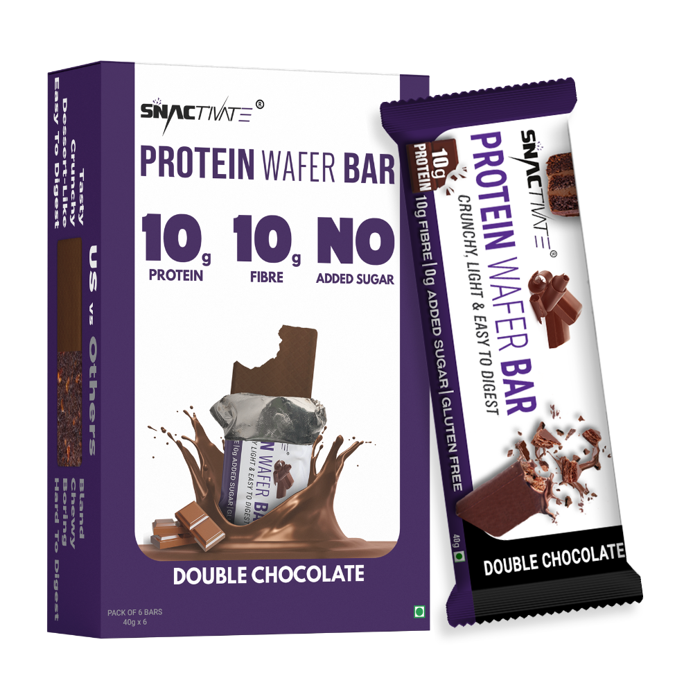 Snactivate Protein Wafer Bar Double Chocolate Pack Of 6 4437