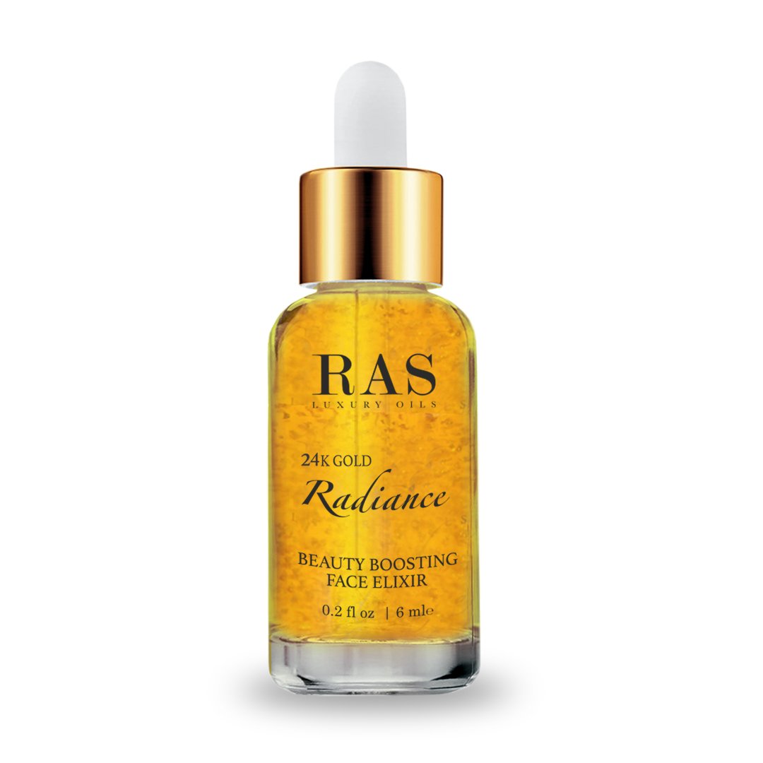 RAS Luxury Oils: 24K Gold Radiance Beauty Boosting Face Elixir - 6ml