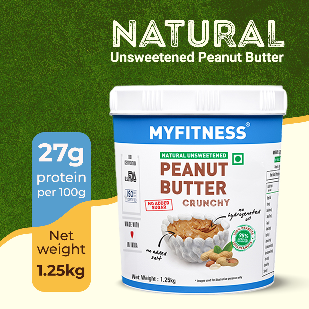 MYFITNESS: Natural Crunchy Peanut Butter - 1250g