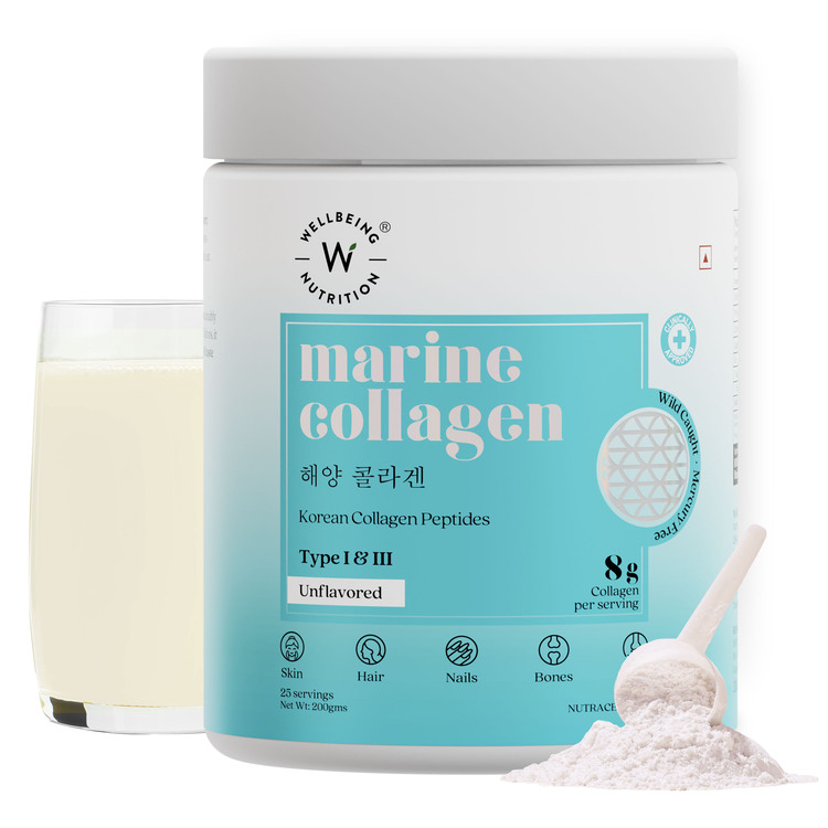 Pure Korean Marine Collagen Peptides - Unflavoured - 200 gm