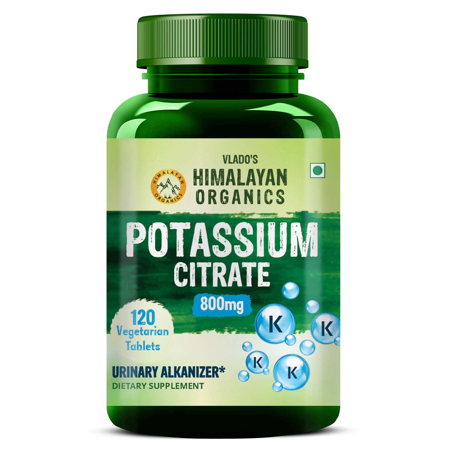 Potassium Citrate 800mg | Supports Nerve Muscle Health | 120 Veg Tablets