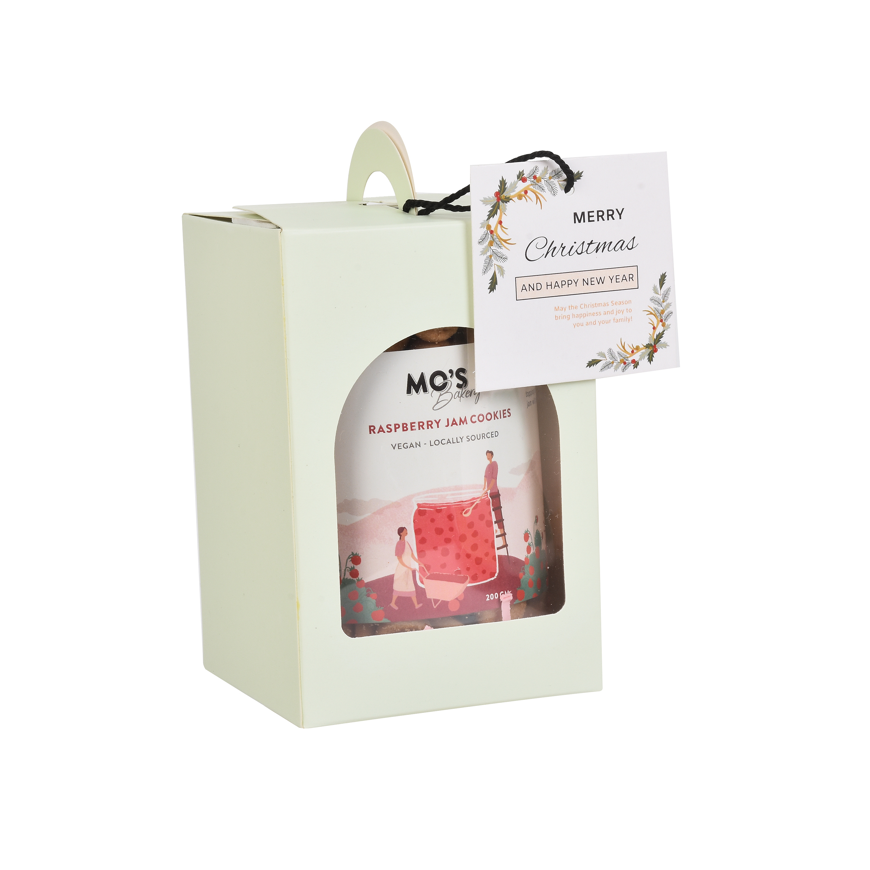 Blue Gift Box for Christmas New Year Blue