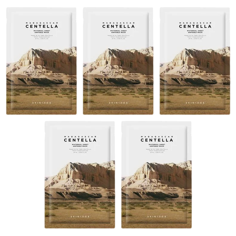 Madagascar Centella Watergel Sheet Ampoule Mask 25Ml Pack Of 5