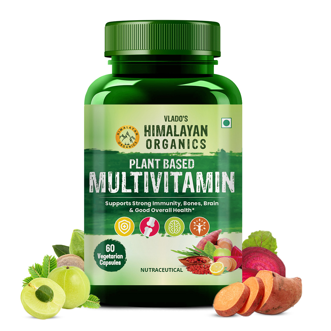 Plant Based Multivitamin with 60+ Extracts- 60 Vegetarian Capsules