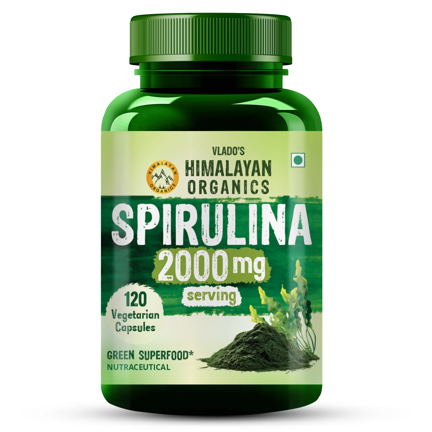 Spirulina - 2000mg - 120 Veg Capsules