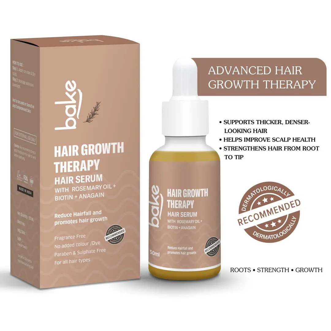 95 Pure Rosemary Oil Hair Serum with Anagain Biotin Hair Fall Control Hair Growth Scalp Serum for Dry, Frizzy Hair 50ml
