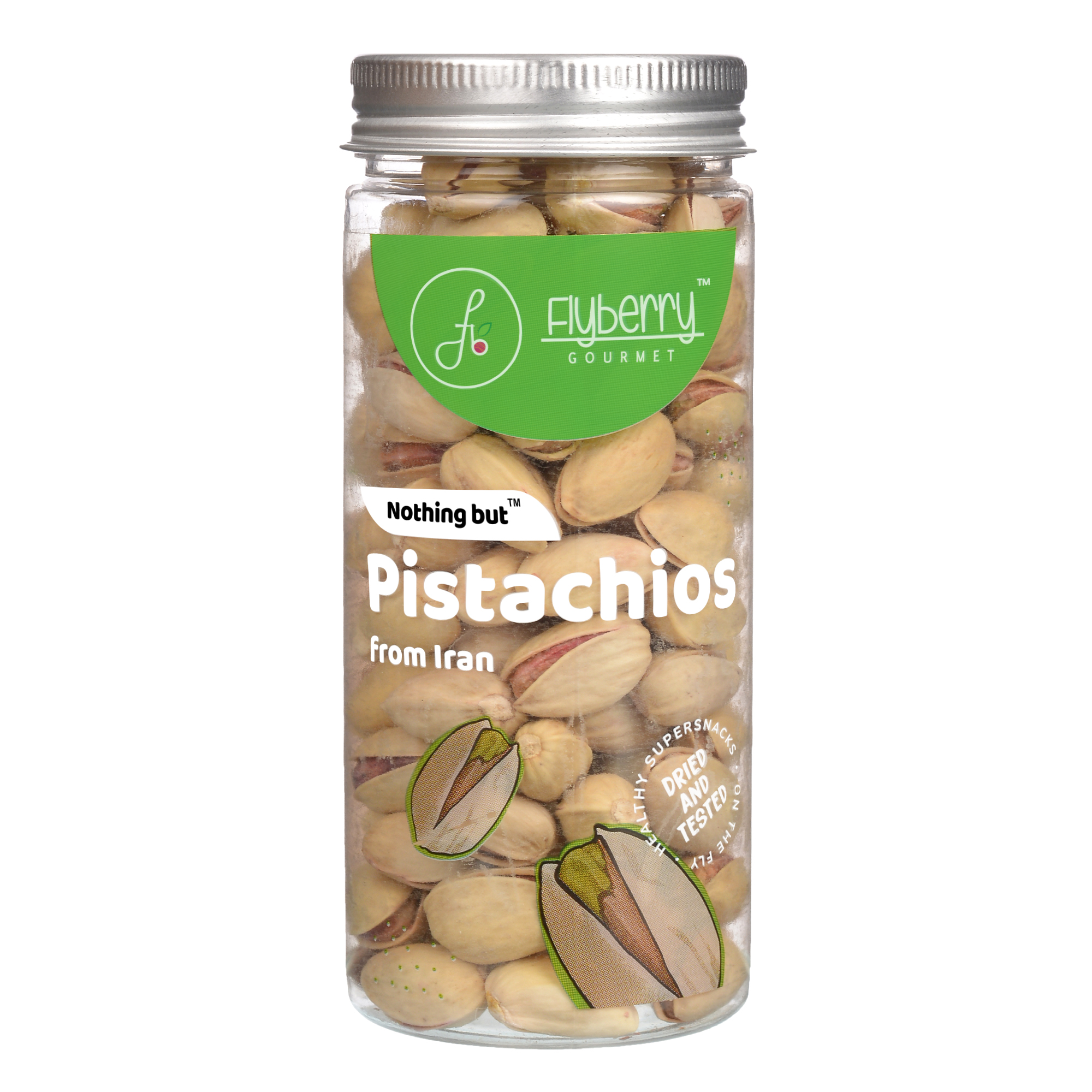 Premium Iranian Pistachios, 300g (Pack of 2. 150g Each) | Rich in Protein and Dietary Fibre