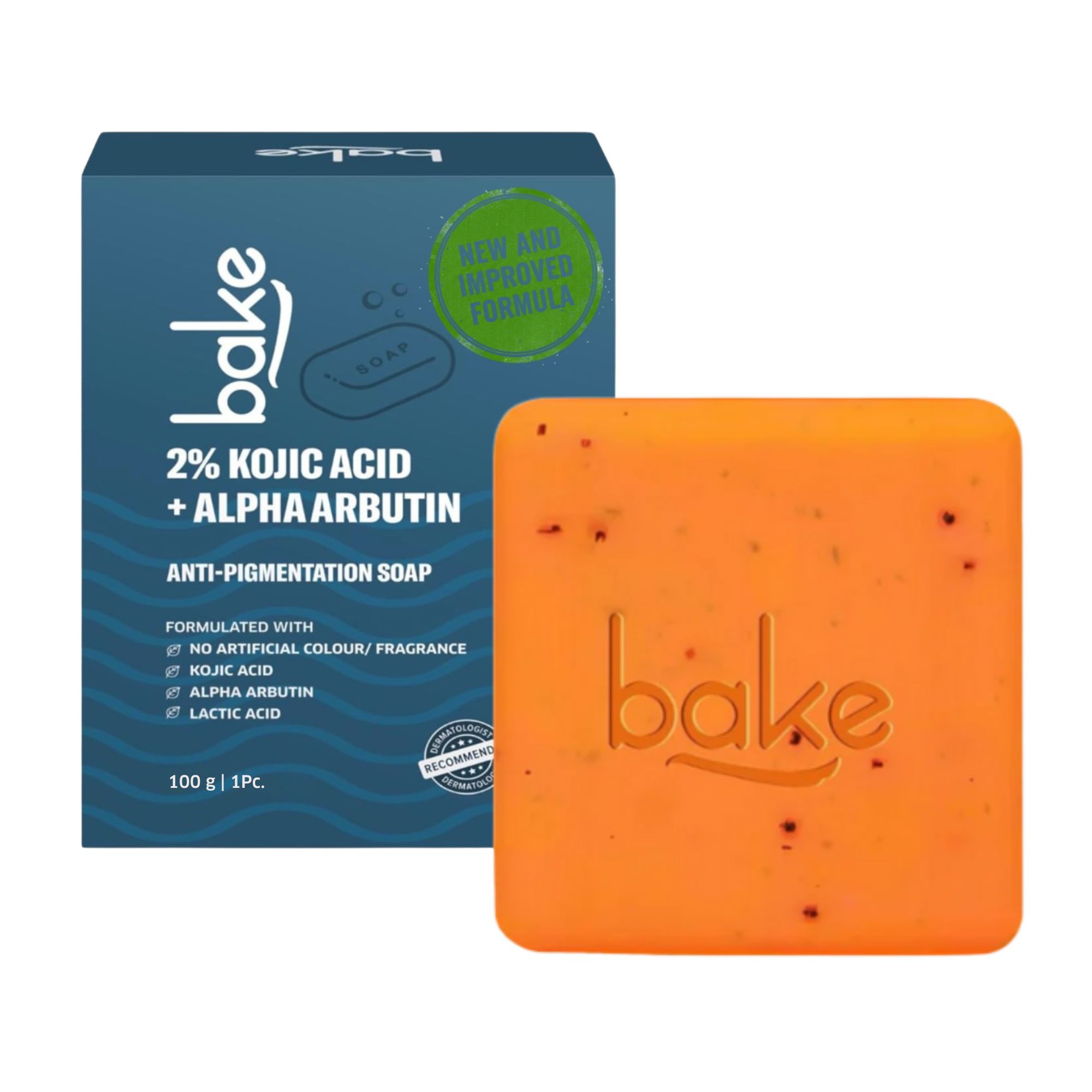 2 Kojic Acid Scrub Soap for Pigmentation, Dark Spots Tan Removal with Alpha Arbutin MelasaRx-(Pack of 1 - 100gm )