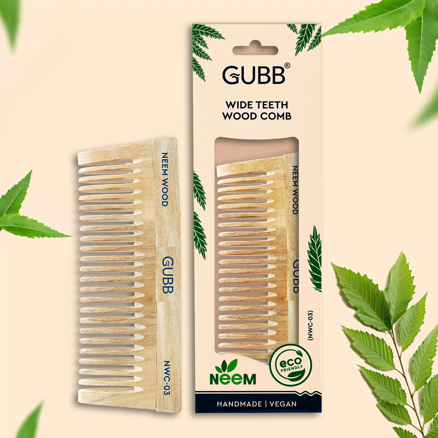 Wide Teeth Neem Comb