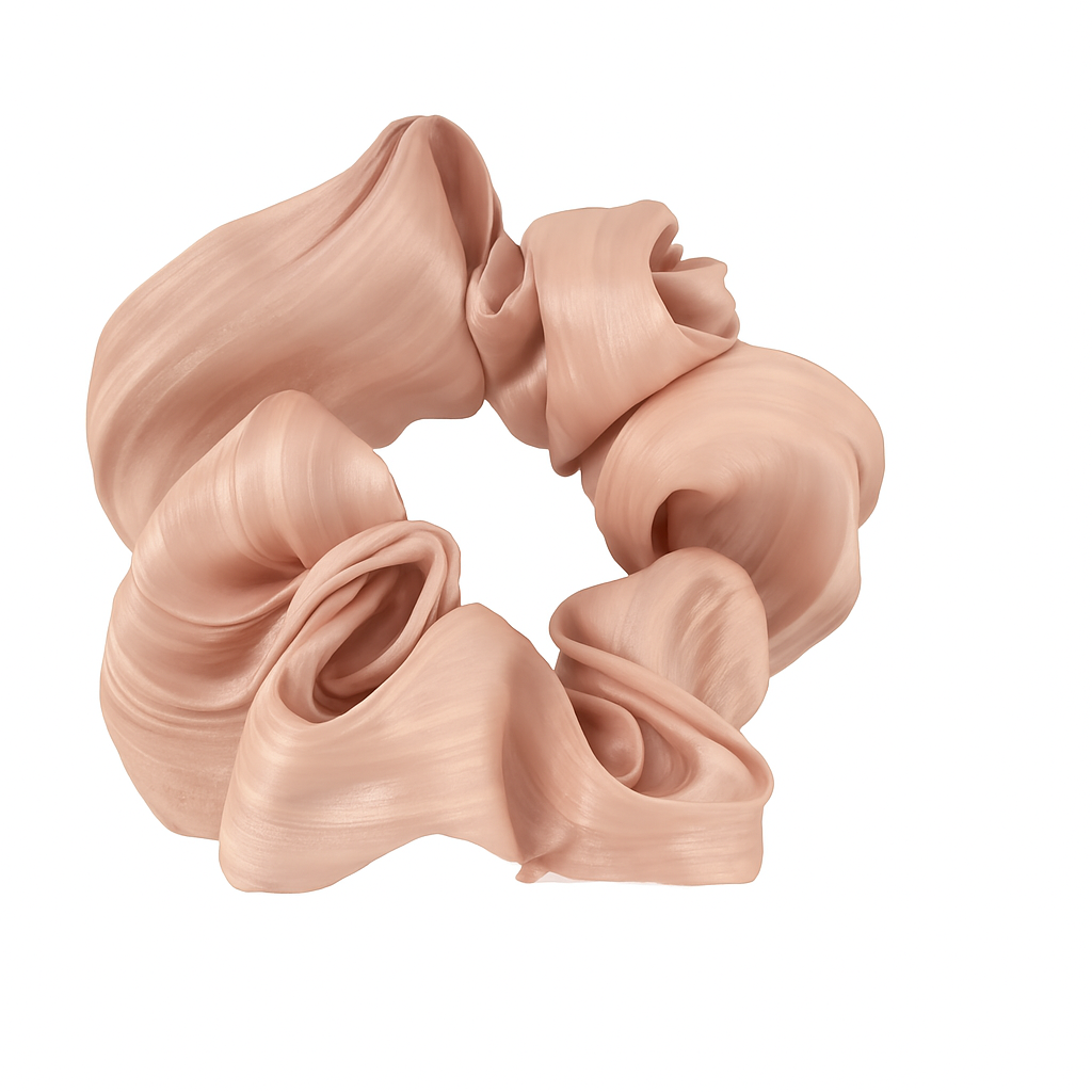 Satin Scrunchie Rose Gold