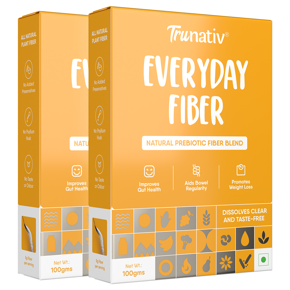 Everyday Fiber, Unflavored Powder,100g (Pack of 2)