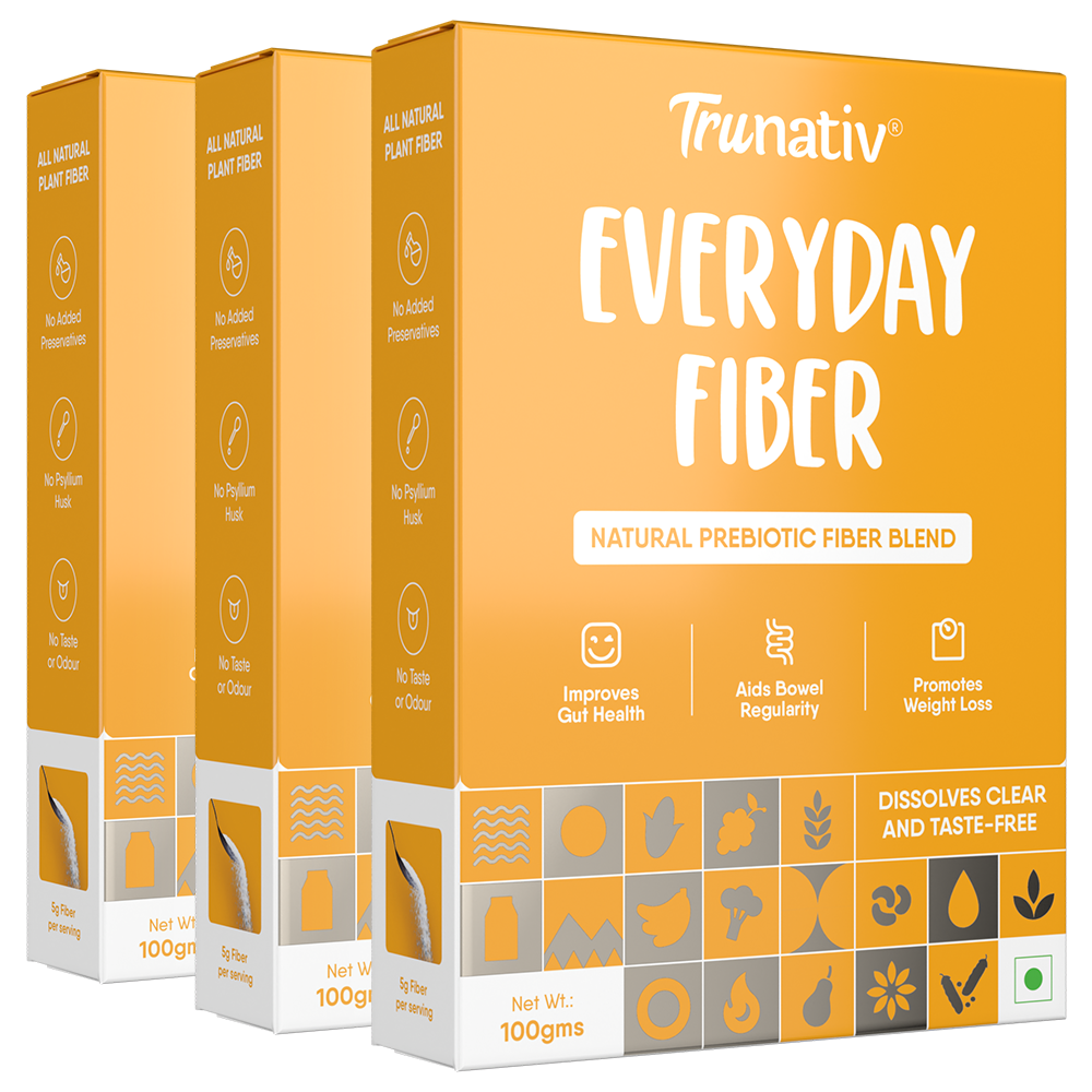 Everyday Fiber, Unflavored Powder,100g (Pack Of 3)