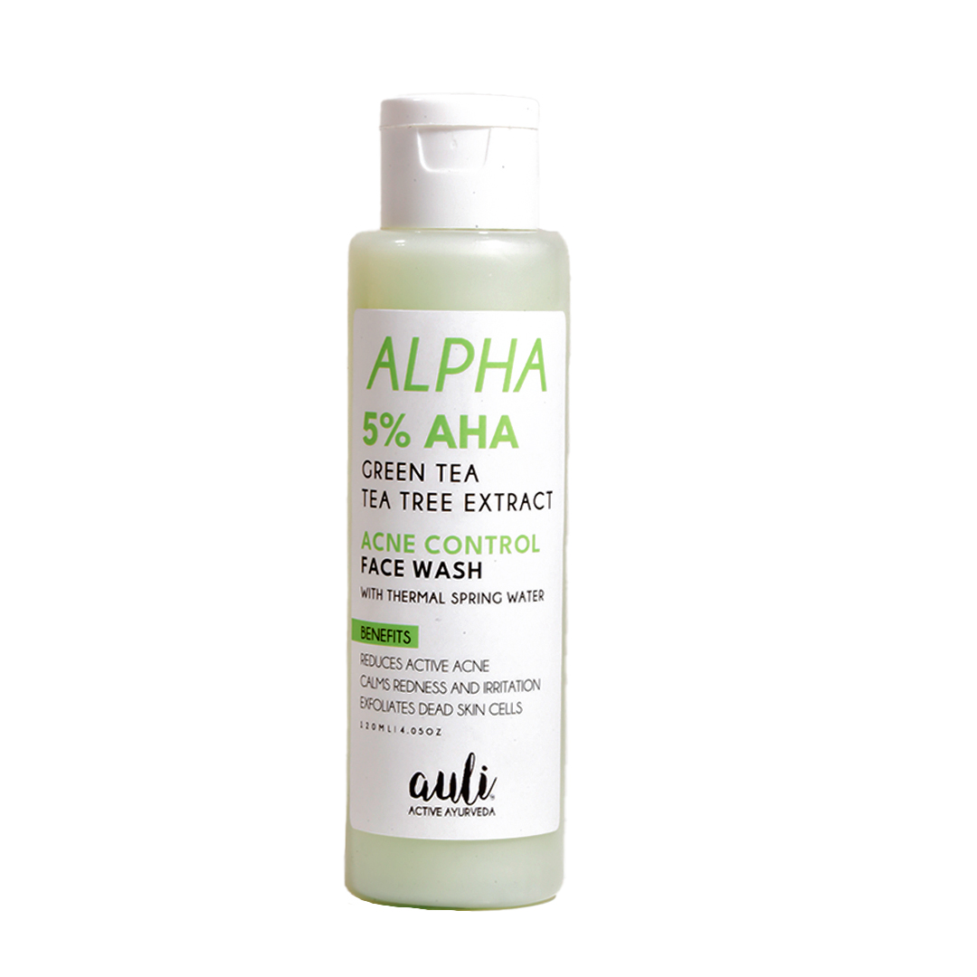 Alpha AHA 5 and Green Tea No Foaming Face Wash for all skin types - 210ml