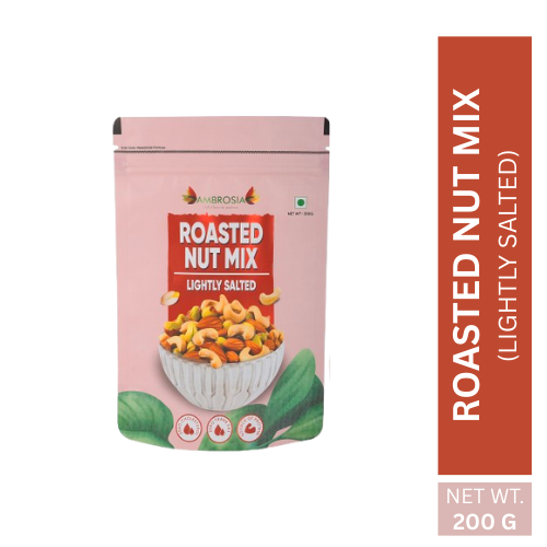 Roasted Nut Mix, Lightly Salted, Premium Mixed Nuts 200gm