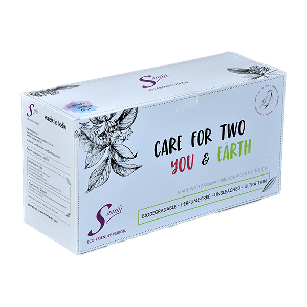 Saathi Banana Fiber Sanitary Pads Super saver pack of 30