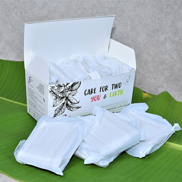 XL Banana Fiber Sanitary Pads - Pack of 16