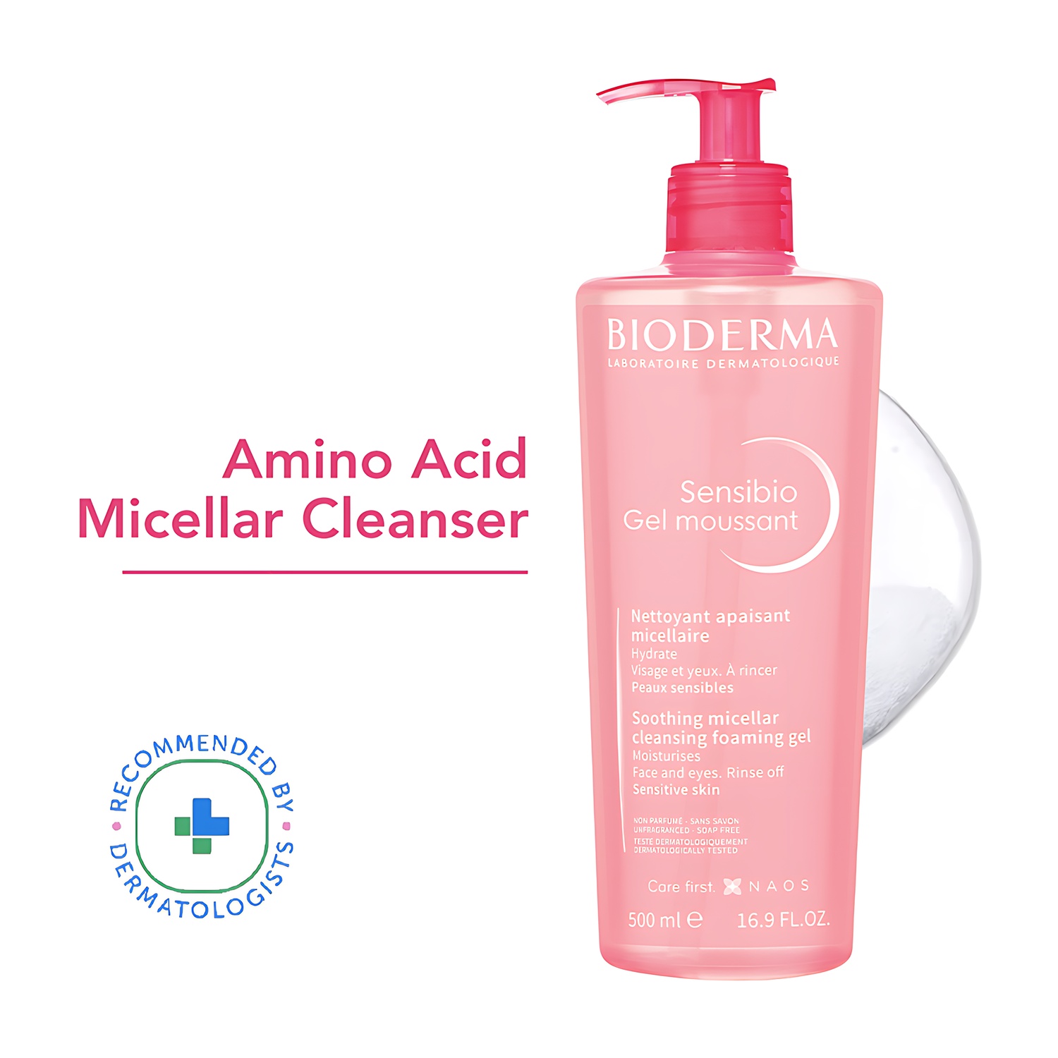 Sensibio Gentle Soothing Micellar Cleansing Foaming Gel 500ml