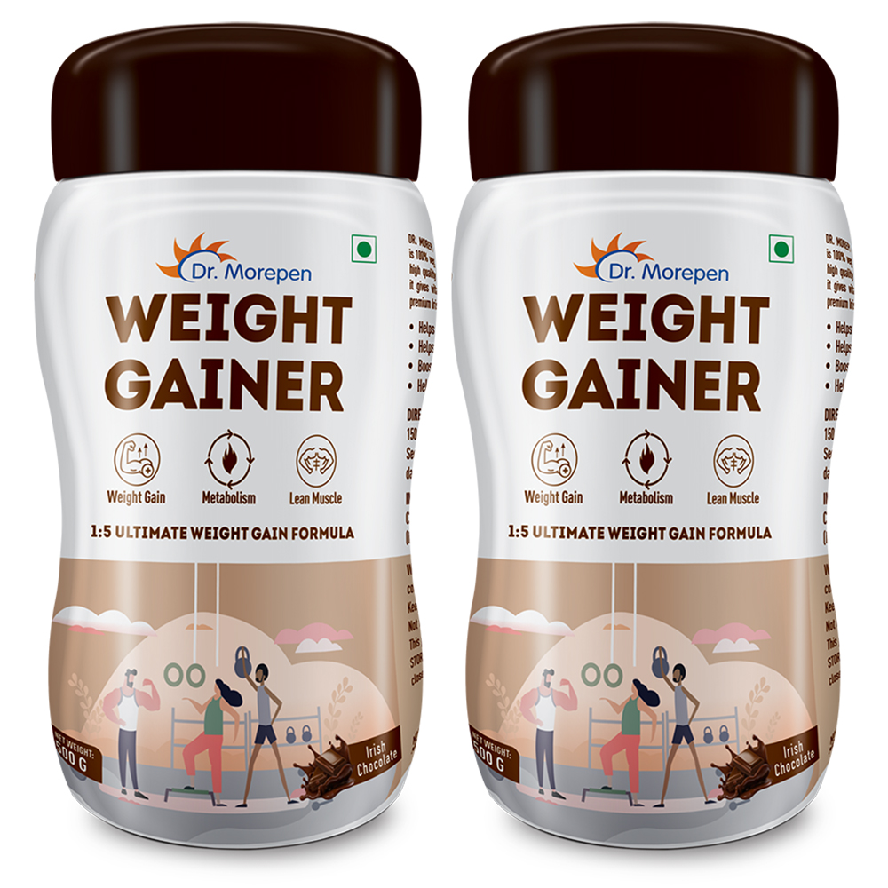 Weight Gainer for Weight Gain, Chocolate Flavour - 500gm Pack of 2