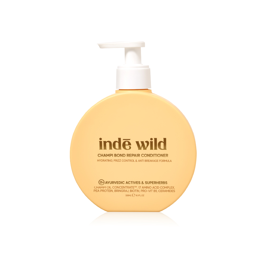 Inde Wild Champi Bond Repair Conditioner - Hydrating, Frizz Control Anti Breakage Formula 300ml