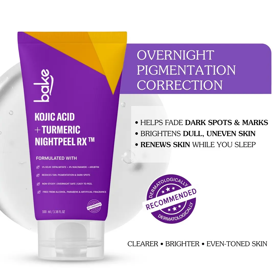 Night Peel RX Overnight Peel-Off Mask with Kojic Acid and Turmeric for Pigmentation, Tan, Dark Spot 100ml