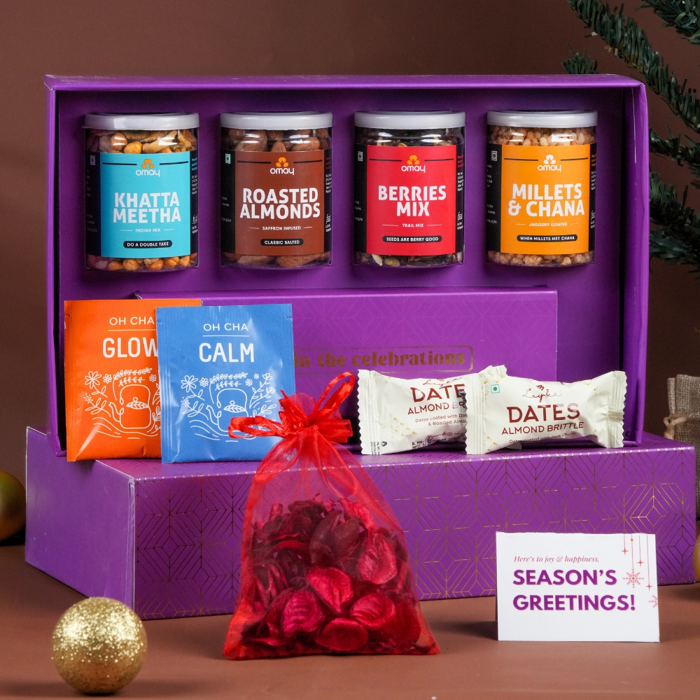 Omay Foods Sparkling Delights New Years Gift Box 800gm